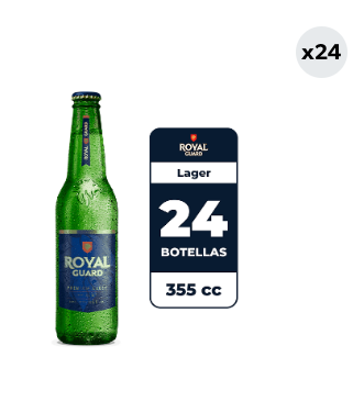 24x Cerveza Royal Guard 5.0° Botella 355cc