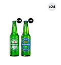 24x Pack Cerveza Heineken Mixto (18 con alcohol + 6 sin alcohol) Botella 330cc