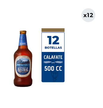 12x Cerveza Austral Calafate 5.0° Botella 500cc
