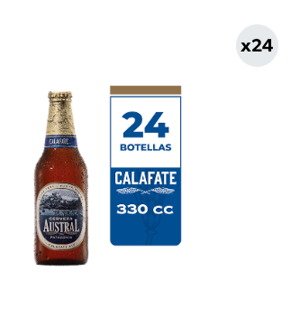 24x Cerveza Austral Calafate 5.0° Botella 330cc