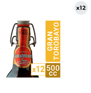 12x Cerveza Kunstmann Gran Torobayo 7.5.0° Botella 500cc