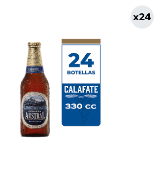 24x Cerveza Austral Calafate 5.0° Botella 330cc