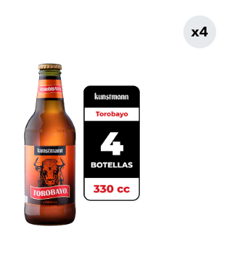 4x Cerveza Kunstmann Torobayo 5.0° Botella 330cc