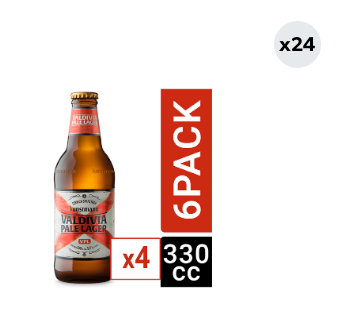 24x Cerveza Kunstmann Valdivia Pale Lager 5.2° Botella 330cc