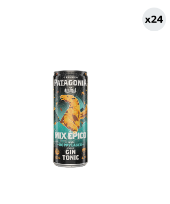 24x Cerveza Patagonia Hoppy Lager Gin Tonic 4.7° Lata 350cc