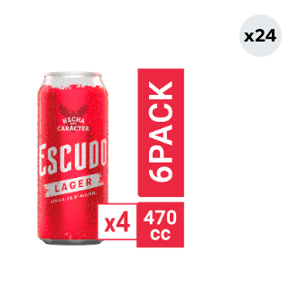 24x Cerveza Escudo 5.5° Lata 470cc