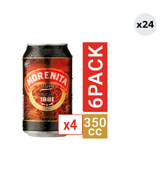 24x Cerveza Morenita 4.6° Lata 350cc