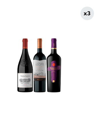 3x Vinos Gran Reserva Carmenere Variedades 750cc