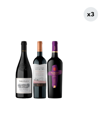 3x Vinos Gran Reserva Cabernet Sauvignon Variedades 750cc