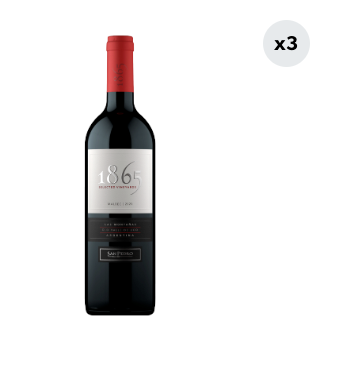 3x Vino 1865 Malbec 750cc