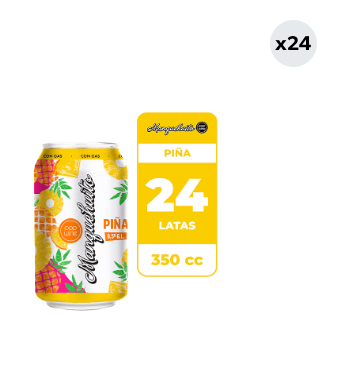 24x Cóctel de Vino Manquehuito Piña 350cc