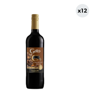 12x Cóctel de Vino Gato Selección Dulce Chocolate 750cc