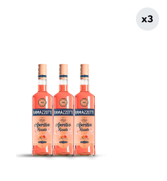 3x Aperitivo Ramazzotti Rosato 15° 700cc