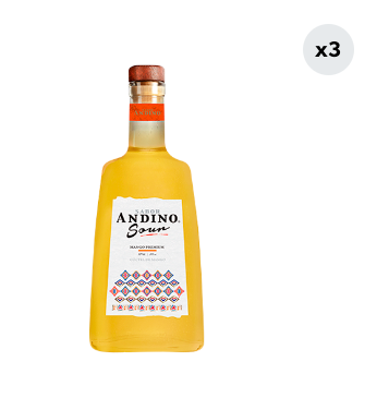 3x Cóctel Sabor Andino Mango 12° 700cc