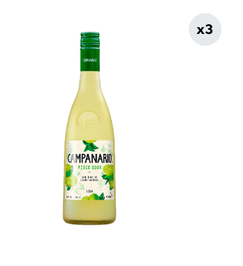 3x Cóctel Campanario Sour 16° 700cc