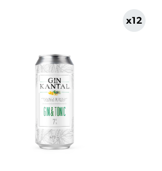 12x Cóctel Kantal Gin Tonic Lata 473cc