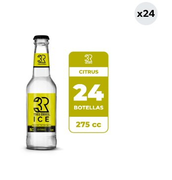 24x Cóctel Tres Erres Ice Citrus 5° Botella 275cc