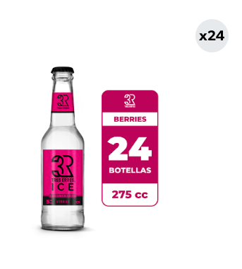 24x Cóctel Tres Erres Ice Berries 5° Botella 275cc
