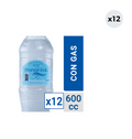 12x Agua Purificada Manantial Con Gas Botella 600cc