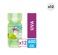 12x Agua Saborizada Mas Uva Botella 600cc