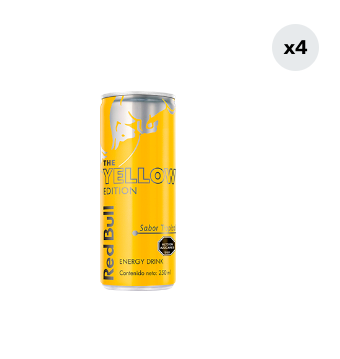 4x Bebida Energética Red Bull Tropical 250cc