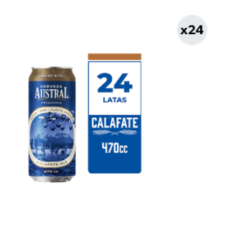 24x Cerveza Austral Calafate 5.0° Lata 470cc