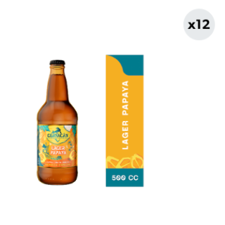 12x Cerveza Guayacán Papaya 4.3° Botella 500cc