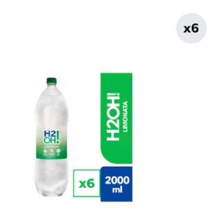 6x Bebida H2OH Limonata 2L